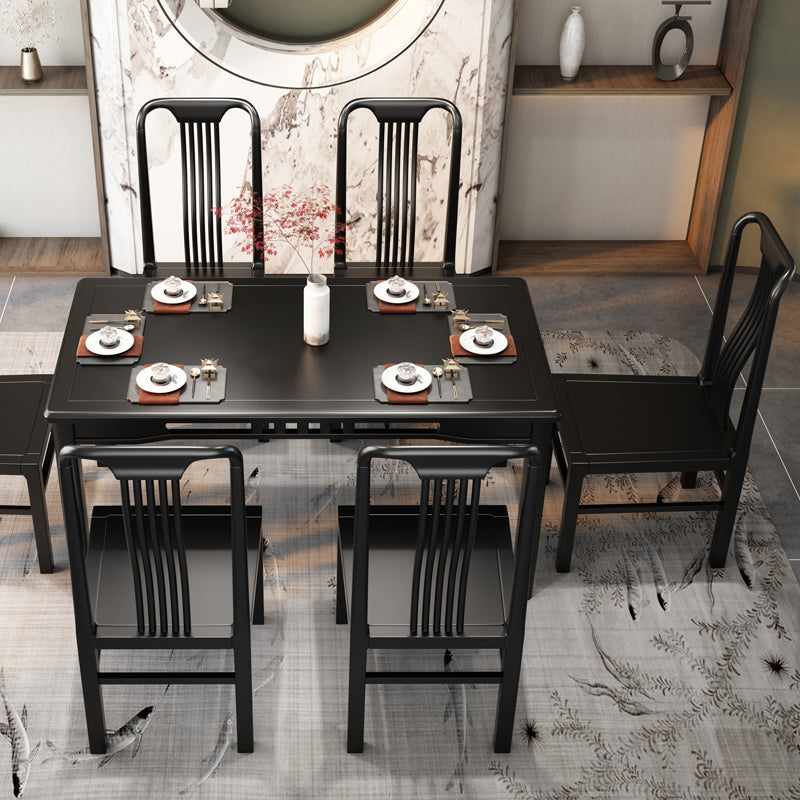 Traditional 19'' Wide Wood Dining Side Chair Slat Back Chair for Home Use Clearhalo ' kitchen&dining_furn' 'Dining Chairs' 'Dining Tables & Seating' 'dining_chair' 'furn' 'furn_dining_chair' 'Furniture' 'furniture_dining_chair' 'Kitchen & Dining Furniture' 'kitchen' 3573748