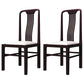 Traditional 19'' Wide Wood Dining Side Chair Slat Back Chair for Home Use Purple Upholstered 2 Piece Set Clearhalo ' kitchen&dining_furn' 'Dining Chairs' 'Dining Tables & Seating' 'dining_chair' 'furn' 'furn_dining_chair' 'Furniture' 'furniture_dining_chair' 'Kitchen & Dining Furniture' 'kitchen' 3573752