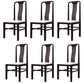 Traditional 19'' Wide Wood Dining Side Chair Slat Back Chair for Home Use Purple Upholstered 6 Piece Set Clearhalo ' kitchen&dining_furn' 'Dining Chairs' 'Dining Tables & Seating' 'dining_chair' 'furn' 'furn_dining_chair' 'Furniture' 'furniture_dining_chair' 'Kitchen & Dining Furniture' 'kitchen' 3573756