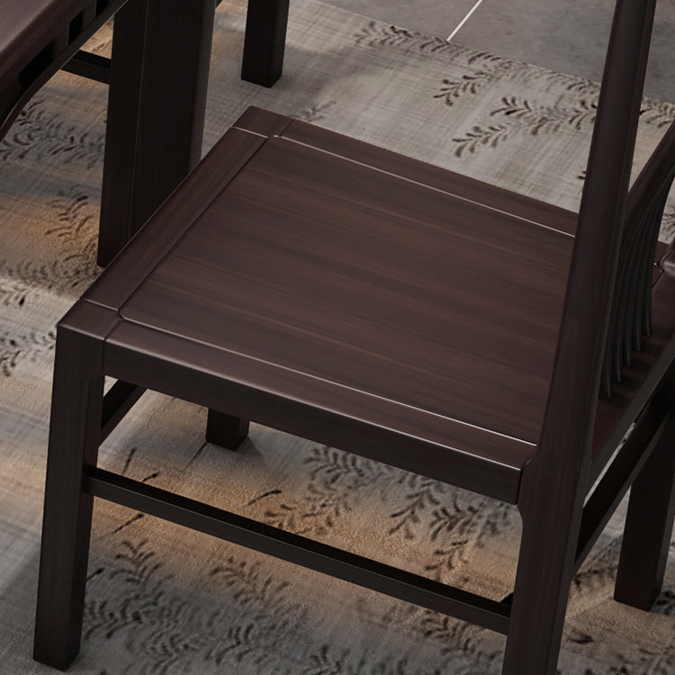 Traditional 19'' Wide Wood Dining Side Chair Slat Back Chair for Home Use Clearhalo ' kitchen&dining_furn' 'Dining Chairs' 'Dining Tables & Seating' 'dining_chair' 'furn' 'furn_dining_chair' 'Furniture' 'furniture_dining_chair' 'Kitchen & Dining Furniture' 'kitchen' 3573759