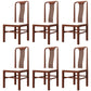 Traditional 19'' Wide Wood Dining Side Chair Slat Back Chair for Home Use Walnut Upholstered 6 Piece Set Clearhalo ' kitchen&dining_furn' 'Dining Chairs' 'Dining Tables & Seating' 'dining_chair' 'furn' 'furn_dining_chair' 'Furniture' 'furniture_dining_chair' 'Kitchen & Dining Furniture' 'kitchen' 3573763