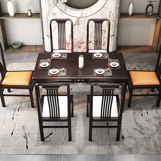 Traditional 19'' Wide Wood Dining Side Chair Slat Back Chair for Home Use Clearhalo ' kitchen&dining_furn' 'Dining Chairs' 'Dining Tables & Seating' 'dining_chair' 'furn' 'furn_dining_chair' 'Furniture' 'furniture_dining_chair' 'Kitchen & Dining Furniture' 'kitchen' 3573766