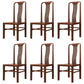 Traditional 19'' Wide Wood Dining Side Chair Slat Back Chair for Home Use Walnut Wood 6 Piece Set Clearhalo ' kitchen&dining_furn' 'Dining Chairs' 'Dining Tables & Seating' 'dining_chair' 'furn' 'furn_dining_chair' 'Furniture' 'furniture_dining_chair' 'Kitchen & Dining Furniture' 'kitchen' 3573768