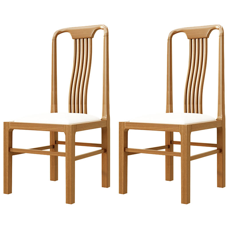 Traditional 19'' Wide Wood Dining Side Chair Slat Back Chair for Home Use Wood Upholstered 2 Piece Set Clearhalo ' kitchen&dining_furn' 'Dining Chairs' 'Dining Tables & Seating' 'dining_chair' 'furn' 'furn_dining_chair' 'Furniture' 'furniture_dining_chair' 'Kitchen & Dining Furniture' 'kitchen' 3573769
