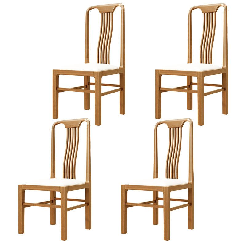 Traditional 19'' Wide Wood Dining Side Chair Slat Back Chair for Home Use Wood Upholstered 4 Piece Set Clearhalo ' kitchen&dining_furn' 'Dining Chairs' 'Dining Tables & Seating' 'dining_chair' 'furn' 'furn_dining_chair' 'Furniture' 'furniture_dining_chair' 'Kitchen & Dining Furniture' 'kitchen' 3573770