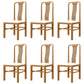 Traditional 19'' Wide Wood Dining Side Chair Slat Back Chair for Home Use Wood Upholstered 6 Piece Set Clearhalo ' kitchen&dining_furn' 'Dining Chairs' 'Dining Tables & Seating' 'dining_chair' 'furn' 'furn_dining_chair' 'Furniture' 'furniture_dining_chair' 'Kitchen & Dining Furniture' 'kitchen' 3573771