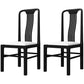 Traditional 19'' Wide Wood Dining Side Chair Slat Back Chair for Home Use Black Upholstered 2 Piece Set Clearhalo ' kitchen&dining_furn' 'Dining Chairs' 'Dining Tables & Seating' 'dining_chair' 'furn' 'furn_dining_chair' 'Furniture' 'furniture_dining_chair' 'Kitchen & Dining Furniture' 'kitchen' 3573775