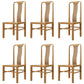 Traditional 19'' Wide Wood Dining Side Chair Slat Back Chair for Home Use Wood Wood 6 Piece Set Clearhalo ' kitchen&dining_furn' 'Dining Chairs' 'Dining Tables & Seating' 'dining_chair' 'furn' 'furn_dining_chair' 'Furniture' 'furniture_dining_chair' 'Kitchen & Dining Furniture' 'kitchen' 3573780