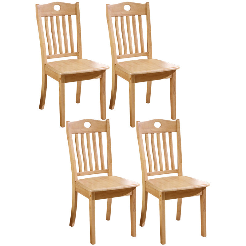Traditional Style Solid Wood Side Chair Matte Finish Home Use Dining Chair Wood Slat Back 4 Piece Set Clearhalo ' kitchen&dining_furn' 'Dining Chairs' 'Dining Tables & Seating' 'dining_chair' 'furn' 'furn_dining_chair' 'Furniture' 'furniture_dining_chair' 'Kitchen & Dining Furniture' 'kitchen' 3573786