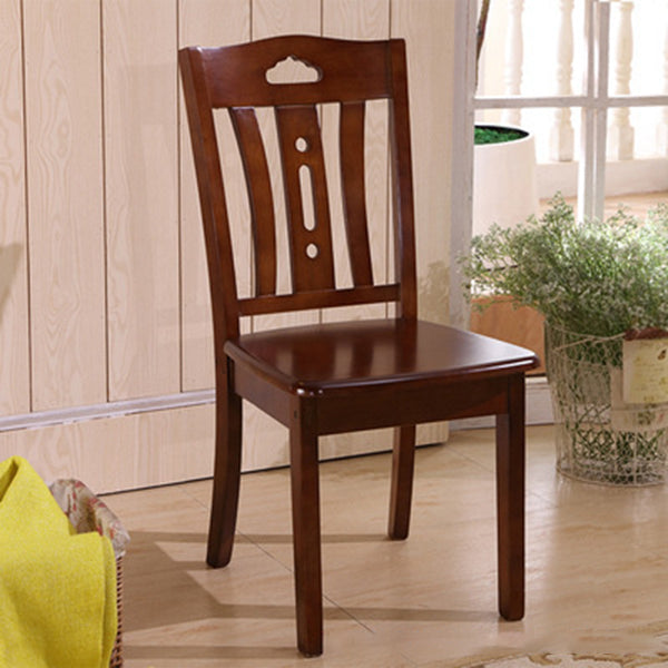Traditional Style Solid Wood Side Chair Matte Finish Home Use Dining Chair Tan Slat Back 1 Piece Clearhalo ' kitchen&dining_furn' 'Dining Chairs' 'Dining Tables & Seating' 'dining_chair' 'furn' 'furn_dining_chair' 'Furniture' 'furniture_dining_chair' 'Kitchen & Dining Furniture' 'kitchen' 3573787