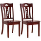 Traditional Style Solid Wood Side Chair Matte Finish Home Use Dining Chair Red Slat Back 2 Piece Set Clearhalo ' kitchen&dining_furn' 'Dining Chairs' 'Dining Tables & Seating' 'dining_chair' 'furn' 'furn_dining_chair' 'Furniture' 'furniture_dining_chair' 'Kitchen & Dining Furniture' 'kitchen' 3573796