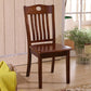 Traditional Style Solid Wood Side Chair Matte Finish Home Use Dining Chair Chocolate Slat Back 1 Piece Clearhalo ' kitchen&dining_furn' 'Dining Chairs' 'Dining Tables & Seating' 'dining_chair' 'furn' 'furn_dining_chair' 'Furniture' 'furniture_dining_chair' 'Kitchen & Dining Furniture' 'kitchen' 3573800