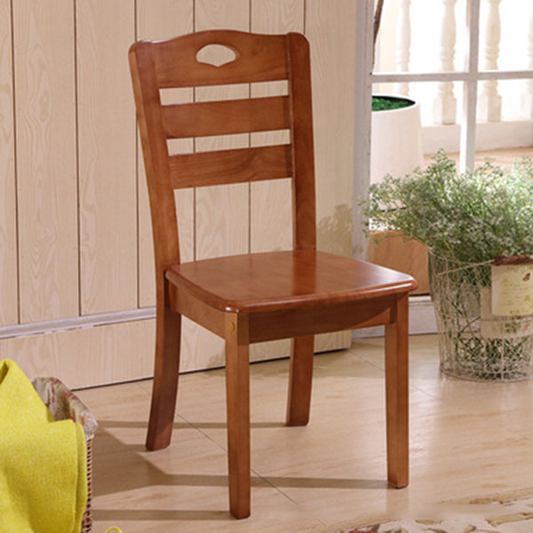 Traditional Style Solid Wood Side Chair Matte Finish Home Use Dining Chair Brown Ladder Back 1 Piece Clearhalo ' kitchen&dining_furn' 'Dining Chairs' 'Dining Tables & Seating' 'dining_chair' 'furn' 'furn_dining_chair' 'Furniture' 'furniture_dining_chair' 'Kitchen & Dining Furniture' 'kitchen' 3573812