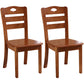 Traditional Style Solid Wood Side Chair Matte Finish Home Use Dining Chair Brown Ladder Back 2 Piece Set Clearhalo ' kitchen&dining_furn' 'Dining Chairs' 'Dining Tables & Seating' 'dining_chair' 'furn' 'furn_dining_chair' 'Furniture' 'furniture_dining_chair' 'Kitchen & Dining Furniture' 'kitchen' 3573813