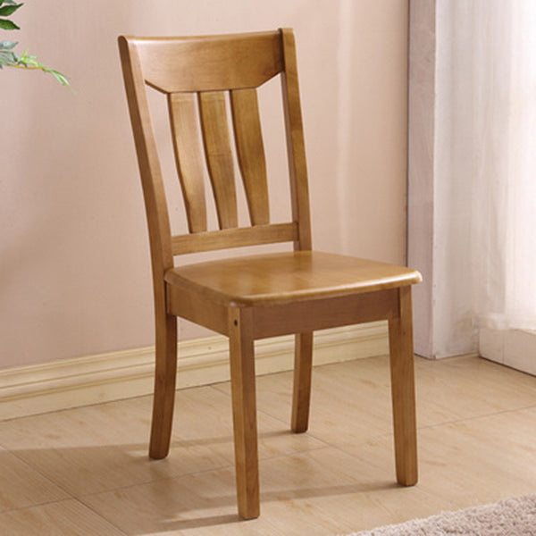 Traditional Style Solid Wood Side Chair Matte Finish Home Use Dining Chair Light Wood Slat Back 1 Piece Clearhalo ' kitchen&dining_furn' 'Dining Chairs' 'Dining Tables & Seating' 'dining_chair' 'furn' 'furn_dining_chair' 'Furniture' 'furniture_dining_chair' 'Kitchen & Dining Furniture' 'kitchen' 3573815