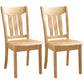 Traditional Style Solid Wood Side Chair Matte Finish Home Use Dining Chair Light Brown Slat Back 2 Piece Set Clearhalo ' kitchen&dining_furn' 'Dining Chairs' 'Dining Tables & Seating' 'dining_chair' 'furn' 'furn_dining_chair' 'Furniture' 'furniture_dining_chair' 'Kitchen & Dining Furniture' 'kitchen' 3573819
