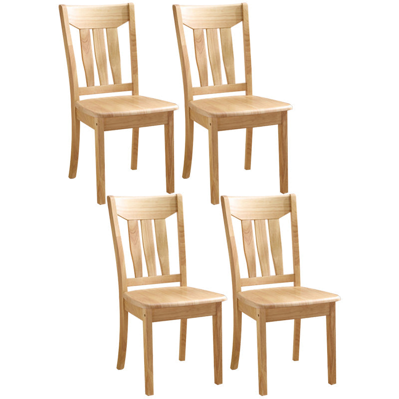 Traditional Style Solid Wood Side Chair Matte Finish Home Use Dining Chair Light Brown Slat Back 4 Piece Set Clearhalo ' kitchen&dining_furn' 'Dining Chairs' 'Dining Tables & Seating' 'dining_chair' 'furn' 'furn_dining_chair' 'Furniture' 'furniture_dining_chair' 'Kitchen & Dining Furniture' 'kitchen' 3573820