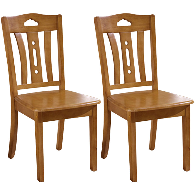 Traditional Style Solid Wood Side Chair Matte Finish Home Use Dining Chair Khaki Slat Back 2 Piece Set Clearhalo ' kitchen&dining_furn' 'Dining Chairs' 'Dining Tables & Seating' 'dining_chair' 'furn' 'furn_dining_chair' 'Furniture' 'furniture_dining_chair' 'Kitchen & Dining Furniture' 'kitchen' 3573822
