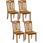 Traditional Style Solid Wood Side Chair Matte Finish Home Use Dining Chair Khaki Slat Back 4 Piece Set Clearhalo ' kitchen&dining_furn' 'Dining Chairs' 'Dining Tables & Seating' 'dining_chair' 'furn' 'furn_dining_chair' 'Furniture' 'furniture_dining_chair' 'Kitchen & Dining Furniture' 'kitchen' 3573823