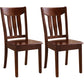 Traditional Style Solid Wood Side Chair Matte Finish Home Use Dining Chair Walnut Slat Back 2 Piece Set Clearhalo ' kitchen&dining_furn' 'Dining Chairs' 'Dining Tables & Seating' 'dining_chair' 'furn' 'furn_dining_chair' 'Furniture' 'furniture_dining_chair' 'Kitchen & Dining Furniture' 'kitchen' 3573825