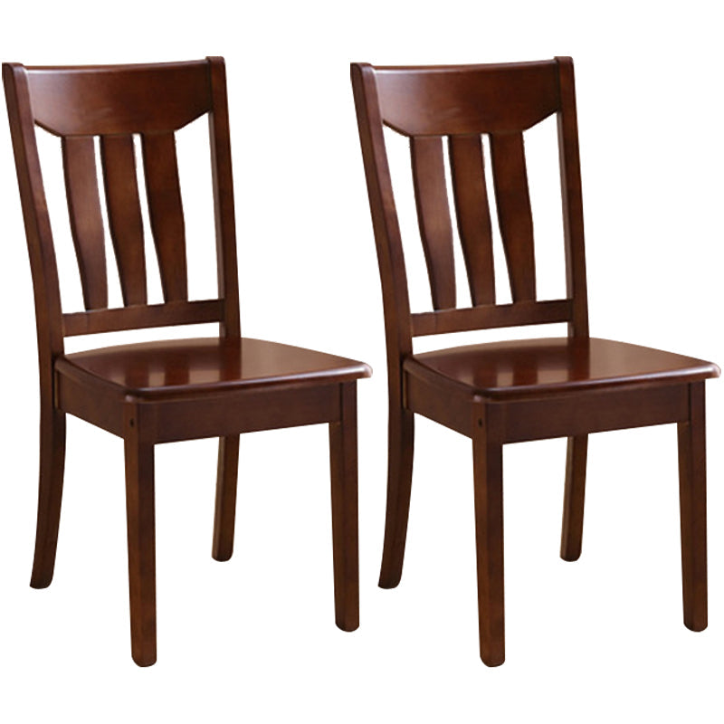 Traditional Style Solid Wood Side Chair Matte Finish Home Use Dining Chair Walnut Slat Back 2 Piece Set Clearhalo ' kitchen&dining_furn' 'Dining Chairs' 'Dining Tables & Seating' 'dining_chair' 'furn' 'furn_dining_chair' 'Furniture' 'furniture_dining_chair' 'Kitchen & Dining Furniture' 'kitchen' 3573825