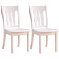 Traditional Style Solid Wood Side Chair Matte Finish Home Use Dining Chair White Slat Back 2 Piece Set Clearhalo ' kitchen&dining_furn' 'Dining Chairs' 'Dining Tables & Seating' 'dining_chair' 'furn' 'furn_dining_chair' 'Furniture' 'furniture_dining_chair' 'Kitchen & Dining Furniture' 'kitchen' 3573828