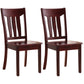 Traditional Style Solid Wood Side Chair Matte Finish Home Use Dining Chair Red Brown Slat Back 2 Piece Set Clearhalo ' kitchen&dining_furn' 'Dining Chairs' 'Dining Tables & Seating' 'dining_chair' 'furn' 'furn_dining_chair' 'Furniture' 'furniture_dining_chair' 'Kitchen & Dining Furniture' 'kitchen' 3573831