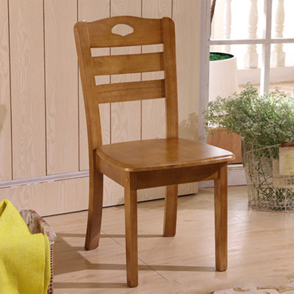 Traditional Style Solid Wood Side Chair Matte Finish Home Use Dining Chair Dark Wood Ladder Back 1 Piece Clearhalo ' kitchen&dining_furn' 'Dining Chairs' 'Dining Tables & Seating' 'dining_chair' 'furn' 'furn_dining_chair' 'Furniture' 'furniture_dining_chair' 'Kitchen & Dining Furniture' 'kitchen' 3573833