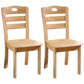 Traditional Style Solid Wood Side Chair Matte Finish Home Use Dining Chair Wood Ladder Back 2 Piece Set Clearhalo ' kitchen&dining_furn' 'Dining Chairs' 'Dining Tables & Seating' 'dining_chair' 'furn' 'furn_dining_chair' 'Furniture' 'furniture_dining_chair' 'Kitchen & Dining Furniture' 'kitchen' 3573840