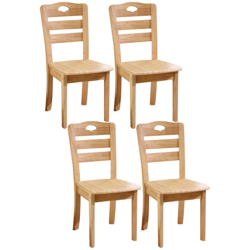 Traditional Style Solid Wood Side Chair Matte Finish Home Use Dining Chair Wood Ladder Back 4 Piece Set Clearhalo ' kitchen&dining_furn' 'Dining Chairs' 'Dining Tables & Seating' 'dining_chair' 'furn' 'furn_dining_chair' 'Furniture' 'furniture_dining_chair' 'Kitchen & Dining Furniture' 'kitchen' 3573841