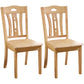 Traditional Style Solid Wood Side Chair Matte Finish Home Use Dining Chair Flaxen Slat Back 2 Piece Set Clearhalo ' kitchen&dining_furn' 'Dining Chairs' 'Dining Tables & Seating' 'dining_chair' 'furn' 'furn_dining_chair' 'Furniture' 'furniture_dining_chair' 'Kitchen & Dining Furniture' 'kitchen' 3573846