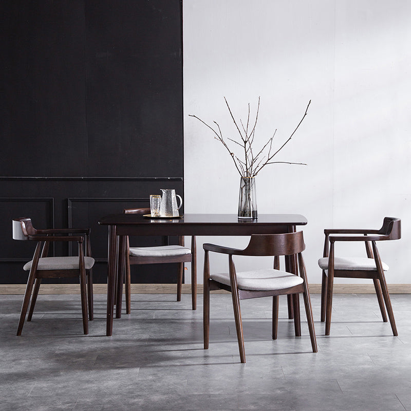 Solid Wood Contemporary Style Indoor Chair Open Back Dining Side Chairs Clearhalo ' kitchen&dining_furn' 'Dining Chairs' 'Dining Tables & Seating' 'dining_chair' 'furn' 'furn_dining_chair' 'Furniture' 'furniture_dining_chair' 'Kitchen & Dining Furniture' 'kitchen' 3573909