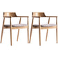Solid Wood Contemporary Style Indoor Chair Open Back Dining Side Chairs Grey 2 Piece Set Natural Wood Clearhalo ' kitchen&dining_furn' 'Dining Chairs' 'Dining Tables & Seating' 'dining_chair' 'furn' 'furn_dining_chair' 'Furniture' 'furniture_dining_chair' 'Kitchen & Dining Furniture' 'kitchen' 3573911