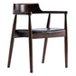 Solid Wood Contemporary Style Indoor Chair Open Back Dining Side Chairs Black 1 Piece Walnut Clearhalo ' kitchen&dining_furn' 'Dining Chairs' 'Dining Tables & Seating' 'dining_chair' 'furn' 'furn_dining_chair' 'Furniture' 'furniture_dining_chair' 'Kitchen & Dining Furniture' 'kitchen' 3573920