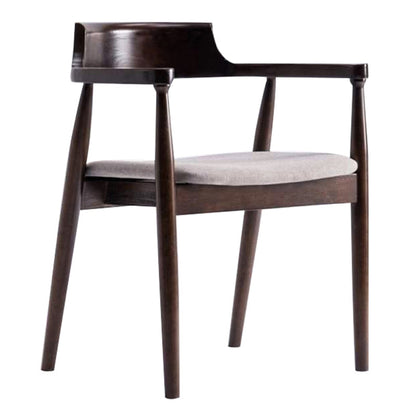 Solid Wood Contemporary Style Indoor Chair Open Back Dining Side Chairs Grey 1 Piece Walnut Clearhalo ' kitchen&dining_furn' 'Dining Chairs' 'Dining Tables & Seating' 'dining_chair' 'furn' 'furn_dining_chair' 'Furniture' 'furniture_dining_chair' 'Kitchen & Dining Furniture' 'kitchen' 3573926