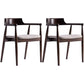 Solid Wood Contemporary Style Indoor Chair Open Back Dining Side Chairs Grey 2 Piece Set Walnut Clearhalo ' kitchen&dining_furn' 'Dining Chairs' 'Dining Tables & Seating' 'dining_chair' 'furn' 'furn_dining_chair' 'Furniture' 'furniture_dining_chair' 'Kitchen & Dining Furniture' 'kitchen' 3573928