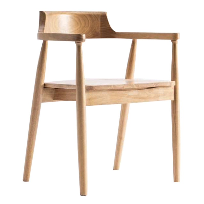 Solid Wood Contemporary Style Indoor Chair Open Back Dining Side Chairs Wood 1 Piece Natural Wood Clearhalo ' kitchen&dining_furn' 'Dining Chairs' 'Dining Tables & Seating' 'dining_chair' 'furn' 'furn_dining_chair' 'Furniture' 'furniture_dining_chair' 'Kitchen & Dining Furniture' 'kitchen' 3573931