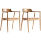 Solid Wood Contemporary Style Indoor Chair Open Back Dining Side Chairs Wood 2 Piece Set Natural Wood Clearhalo ' kitchen&dining_furn' 'Dining Chairs' 'Dining Tables & Seating' 'dining_chair' 'furn' 'furn_dining_chair' 'Furniture' 'furniture_dining_chair' 'Kitchen & Dining Furniture' 'kitchen' 3573932