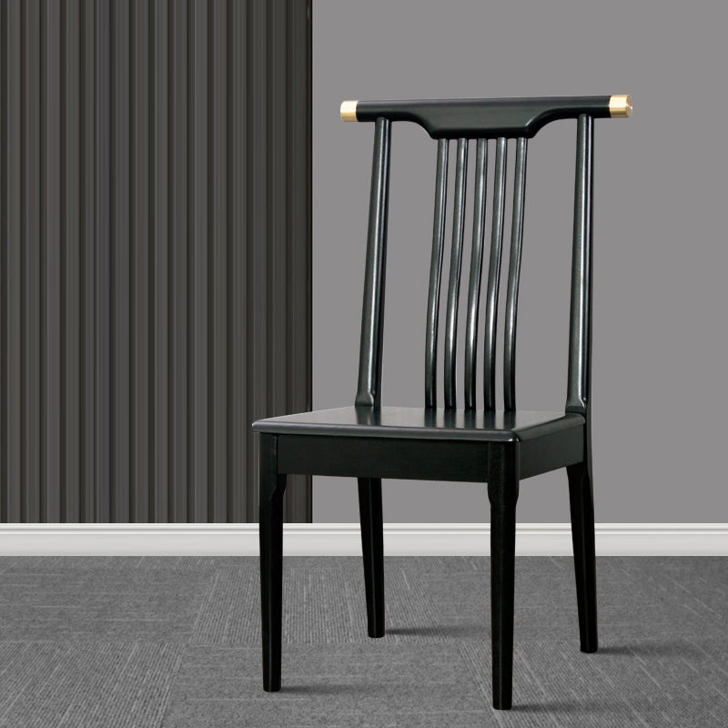 Traditional Solid Wood Dining Chairs Slat Back Dining Side Chair for Home Clearhalo ' kitchen&dining_furn' 'Dining Chairs' 'Dining Tables & Seating' 'dining_chair' 'furn' 'furn_dining_chair' 'Furniture' 'furniture_dining_chair' 'Kitchen & Dining Furniture' 'kitchen' 3573934