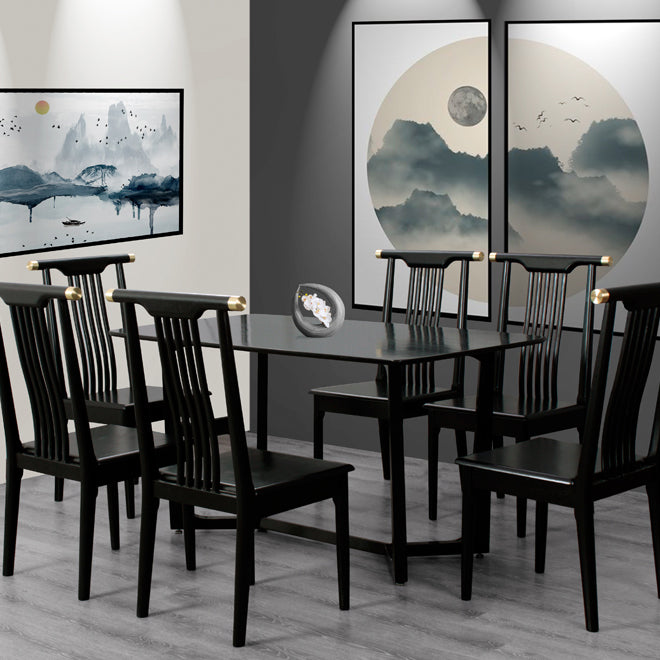 Traditional Solid Wood Dining Chairs Slat Back Dining Side Chair for Home Clearhalo ' kitchen&dining_furn' 'Dining Chairs' 'Dining Tables & Seating' 'dining_chair' 'furn' 'furn_dining_chair' 'Furniture' 'furniture_dining_chair' 'Kitchen & Dining Furniture' 'kitchen' 3573938