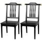 Traditional Solid Wood Dining Chairs Slat Back Dining Side Chair for Home Gloss Black 2 Piece Set Clearhalo ' kitchen&dining_furn' 'Dining Chairs' 'Dining Tables & Seating' 'dining_chair' 'furn' 'furn_dining_chair' 'Furniture' 'furniture_dining_chair' 'Kitchen & Dining Furniture' 'kitchen' 3573947