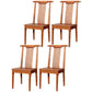 Traditional Solid Wood Dining Chairs Slat Back Dining Side Chair for Home Red 4 Piece Set Clearhalo ' kitchen&dining_furn' 'Dining Chairs' 'Dining Tables & Seating' 'dining_chair' 'furn' 'furn_dining_chair' 'Furniture' 'furniture_dining_chair' 'Kitchen & Dining Furniture' 'kitchen' 3573954