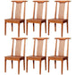 Traditional Solid Wood Dining Chairs Slat Back Dining Side Chair for Home Red 6 Piece Set Clearhalo ' kitchen&dining_furn' 'Dining Chairs' 'Dining Tables & Seating' 'dining_chair' 'furn' 'furn_dining_chair' 'Furniture' 'furniture_dining_chair' 'Kitchen & Dining Furniture' 'kitchen' 3573956