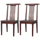 Traditional Solid Wood Dining Chairs Slat Back Dining Side Chair for Home Walnut 2 Piece Set Clearhalo ' kitchen&dining_furn' 'Dining Chairs' 'Dining Tables & Seating' 'dining_chair' 'furn' 'furn_dining_chair' 'Furniture' 'furniture_dining_chair' 'Kitchen & Dining Furniture' 'kitchen' 3573957