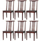 Traditional Solid Wood Dining Chairs Slat Back Dining Side Chair for Home Walnut 6 Piece Set Clearhalo ' kitchen&dining_furn' 'Dining Chairs' 'Dining Tables & Seating' 'dining_chair' 'furn' 'furn_dining_chair' 'Furniture' 'furniture_dining_chair' 'Kitchen & Dining Furniture' 'kitchen' 3573959