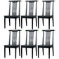 Traditional Solid Wood Dining Chairs Slat Back Dining Side Chair for Home Black 6 Piece Set Clearhalo ' kitchen&dining_furn' 'Dining Chairs' 'Dining Tables & Seating' 'dining_chair' 'furn' 'furn_dining_chair' 'Furniture' 'furniture_dining_chair' 'Kitchen & Dining Furniture' 'kitchen' 3573962