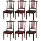 Traditional Solid Wood Dining Chairs Slat Back Dining Side Chair for Home Dark Brown 6 Piece Set Clearhalo ' kitchen&dining_furn' 'Dining Chairs' 'Dining Tables & Seating' 'dining_chair' 'furn' 'furn_dining_chair' 'Furniture' 'furniture_dining_chair' 'Kitchen & Dining Furniture' 'kitchen' 3573968