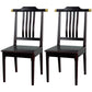 Traditional Solid Wood Dining Chairs Slat Back Dining Side Chair for Home Textured Black 2 Piece Set Clearhalo ' kitchen&dining_furn' 'Dining Chairs' 'Dining Tables & Seating' 'dining_chair' 'furn' 'furn_dining_chair' 'Furniture' 'furniture_dining_chair' 'Kitchen & Dining Furniture' 'kitchen' 3573969