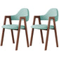 Contemporary Brown Kitchen Dining Arm Chair Wood Opening Back Dining Arm Chair Lake Green 2 Piece Set Clearhalo ' kitchen&dining_furn' 'Dining Chairs' 'Dining Tables & Seating' 'dining_chair' 'furn' 'furn_dining_chair' 'Furniture' 'furniture_dining_chair' 'Kitchen & Dining Furniture' 'kitchen' 3573981