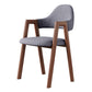Contemporary Brown Kitchen Dining Arm Chair Wood Opening Back Dining Arm Chair Grey 1 Piece Clearhalo ' kitchen&dining_furn' 'Dining Chairs' 'Dining Tables & Seating' 'dining_chair' 'furn' 'furn_dining_chair' 'Furniture' 'furniture_dining_chair' 'Kitchen & Dining Furniture' 'kitchen' 3573991